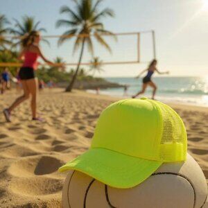 Adjustable Unisex Neon Mesh Trucker Hat (SKU#0461)
